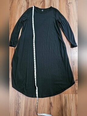Shein Size Small Black Long Sleeve Women’s Swing Dress